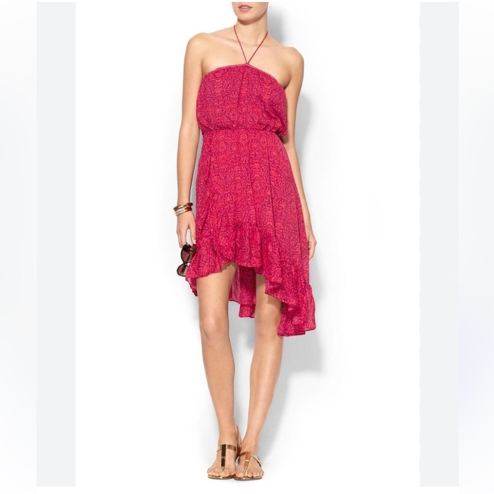 Free People Safari Mango Strapless Asymmetrical Dress